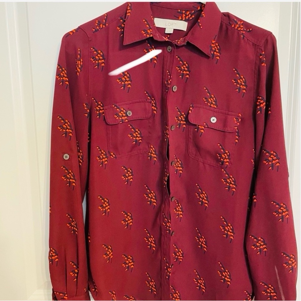 Lofts Button Down Top